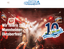 Tablet Screenshot of oktoberfest-mannheim.de